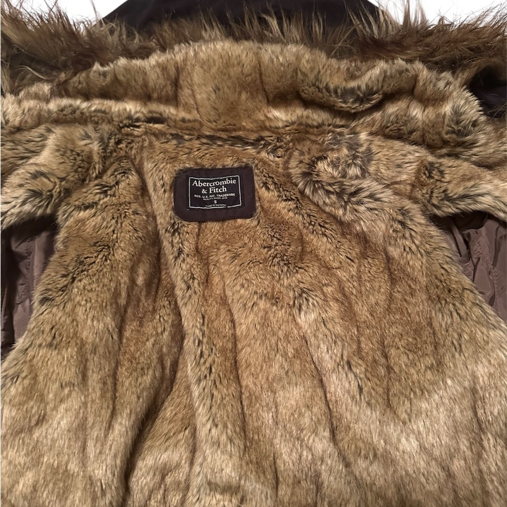 Abercrombie & Fitch Faux Fur Lined Jacket